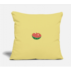 Food Splash Melon Washed Yellow Pillow